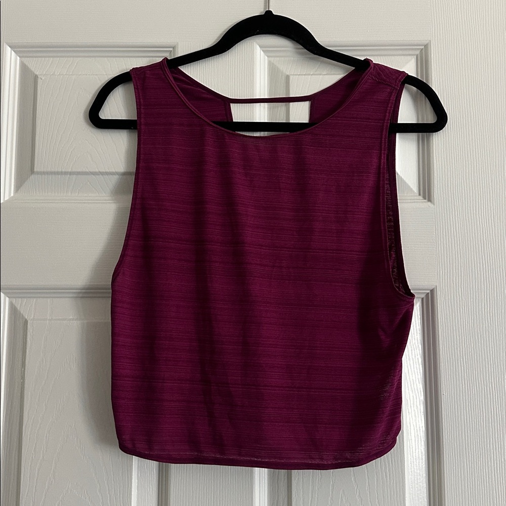 Workout tank top with cutouts